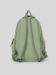 Cute School Bag For Teenager Girls Middle School Backpack College Students Book-Bag For Teen Girls Stylish Heart Shape Shoulder Bag, Gothic Zipper Crossbody Bag, Women Y2K Style Purse For Valentine's Day - Green - View 6