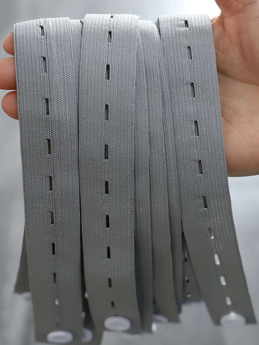 1pc Polyester Storage Elastic Band, Minimalist Clothes Organizer Tie For Home - Grey - View 1