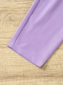 Toddler Girls Floral Print Tie Shoulder Ruffle Trim Cami Top & Trousers - Multicolor - View 4