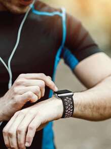 St.siabe Dây đeo thay thế bằng silicon thể thao thoáng khí tương thích với Apple Watch 38mm/40mm/41mm/42mm/44mm/45mm/49mm Apple Watch Ultra SE Series 7 6 5 4 3 2 1, Chống nước, Phù hợp cho cả nam và nữ - Hồng - Xem 2