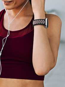 St.siabe Dây đeo thay thế bằng silicon thể thao thoáng khí tương thích với Apple Watch 38mm/40mm/41mm/42mm/44mm/45mm/49mm Apple Watch Ultra SE Series 7 6 5 4 3 2 1, Chống nước, Phù hợp cho cả nam và nữ - Hồng - Xem 4