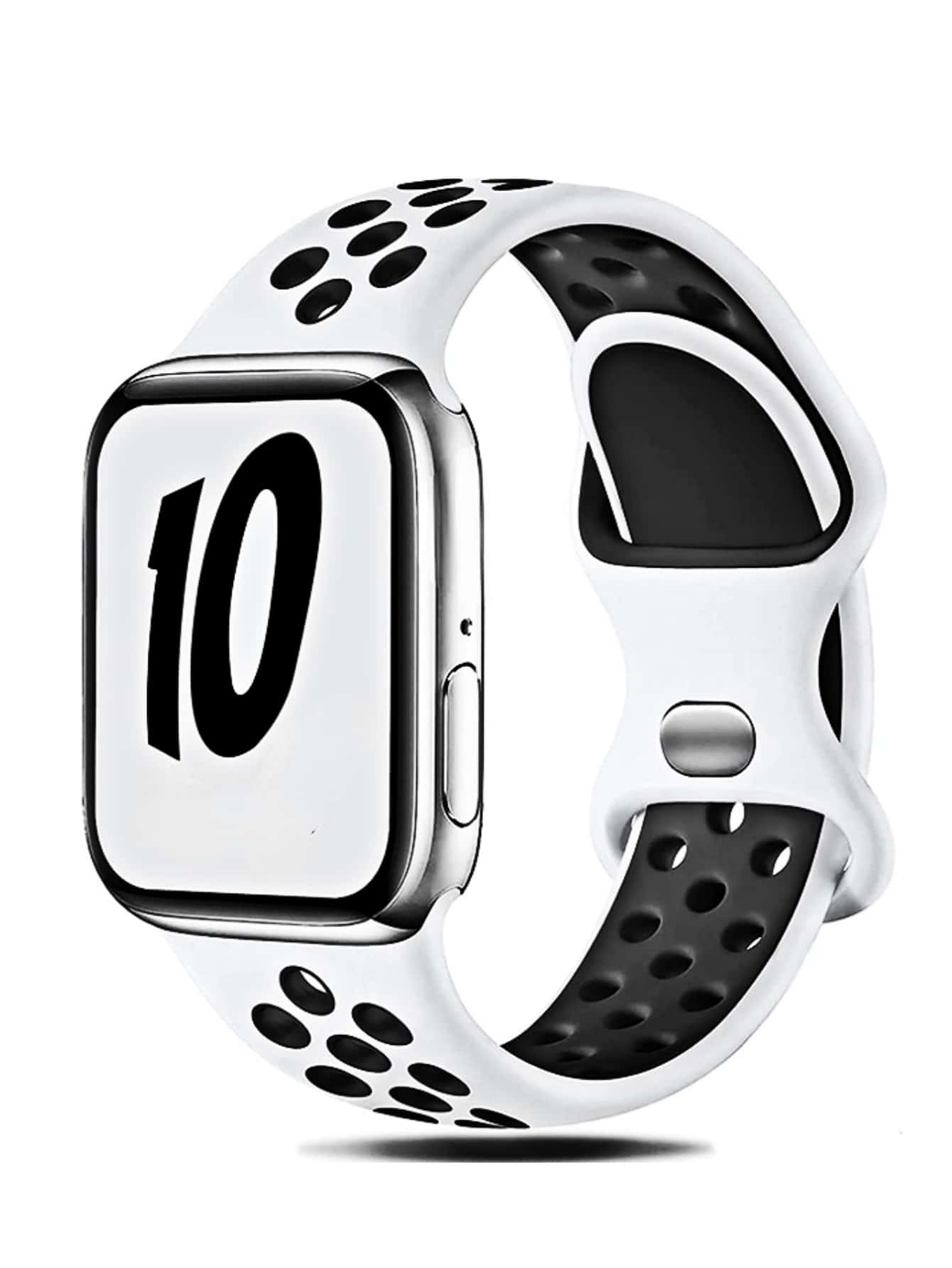 St.siabe Soft Silicone Breathable Sport Band Compatible With Apple Watch 38mm/40mm/41mm/45mm/44mm/42mm/49mm, Waterproof Replacement Strap Accessories Compatible With Apple Watch Ultra SE Series 10/9/8/7/6/5/4/3/2/1 - View 1