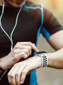 St.siabe Soft Silicone Breathable Sport Band Compatible With Apple Watch 38mm/40mm/41mm/45mm/44mm/42mm/49mm, Waterproof Replacement Strap Accessories Compatible With Apple Watch Ultra SE Series 10/9/8/7/6/5/4/3/2/1 - View 5