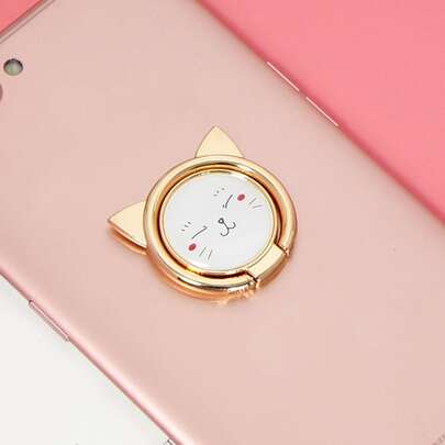 1 chiếc Giá đỡ điện thoại hình mèo tương thích với iPhone, điện thoại Android, quà tặng sinh nhật, gia đình, bạn bè Giá đỡ nhẫn đeo tay, giá đỡ điện thoại, phụ kiện điện thoại