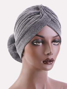 Glitter Head Wrap - Silver - View 2