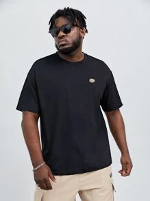 EASEVO Men Plus Figure Graphic Tee - Black - View 4