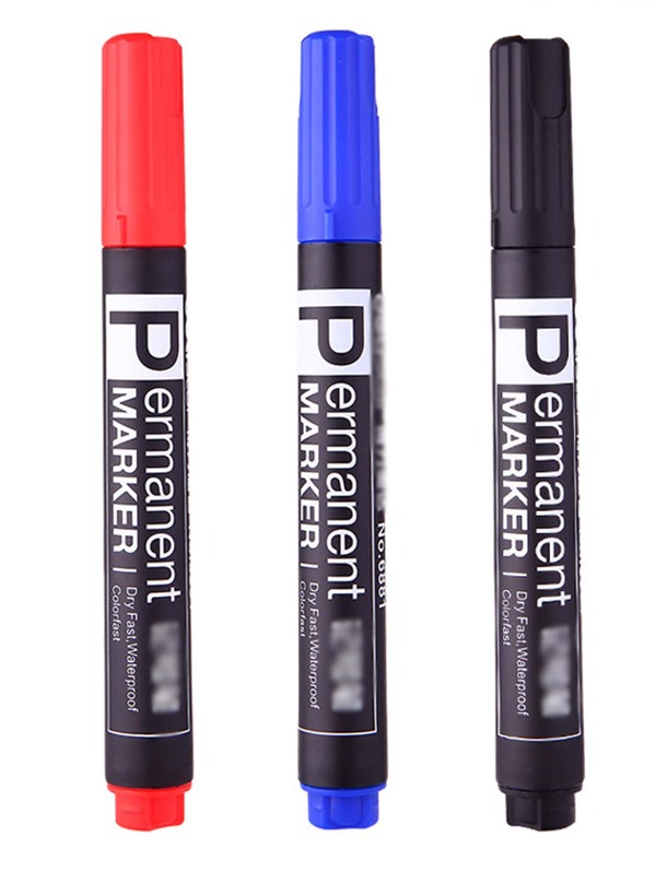 3pcs Mixed Color Marker Pen SHEIN USA