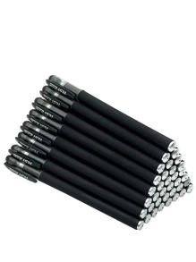 6入組簡約中性筆 - 黑色 - 查看 3