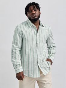 EASEVO Hombres Camisa con estampado de rayas - Multicolor - Ver 3