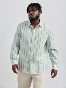 EASEVO Hombres Camisa con estampado de rayas - Multicolor - Ver 4