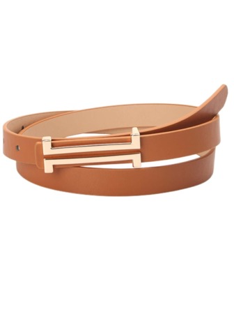 字母搭扣裝飾皮帶