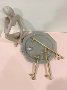 1支歐式風格鍍金手柄 - 金色 - 查看 1