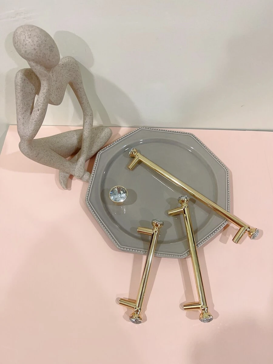 1支歐式風格鍍金手柄 - 金色 - 查看 1