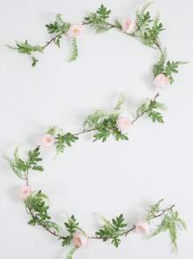 1pc 200cm Polyester Artificial Flower Vine, Artificial Flower Garland For Home Decor - Multicolor - View 2