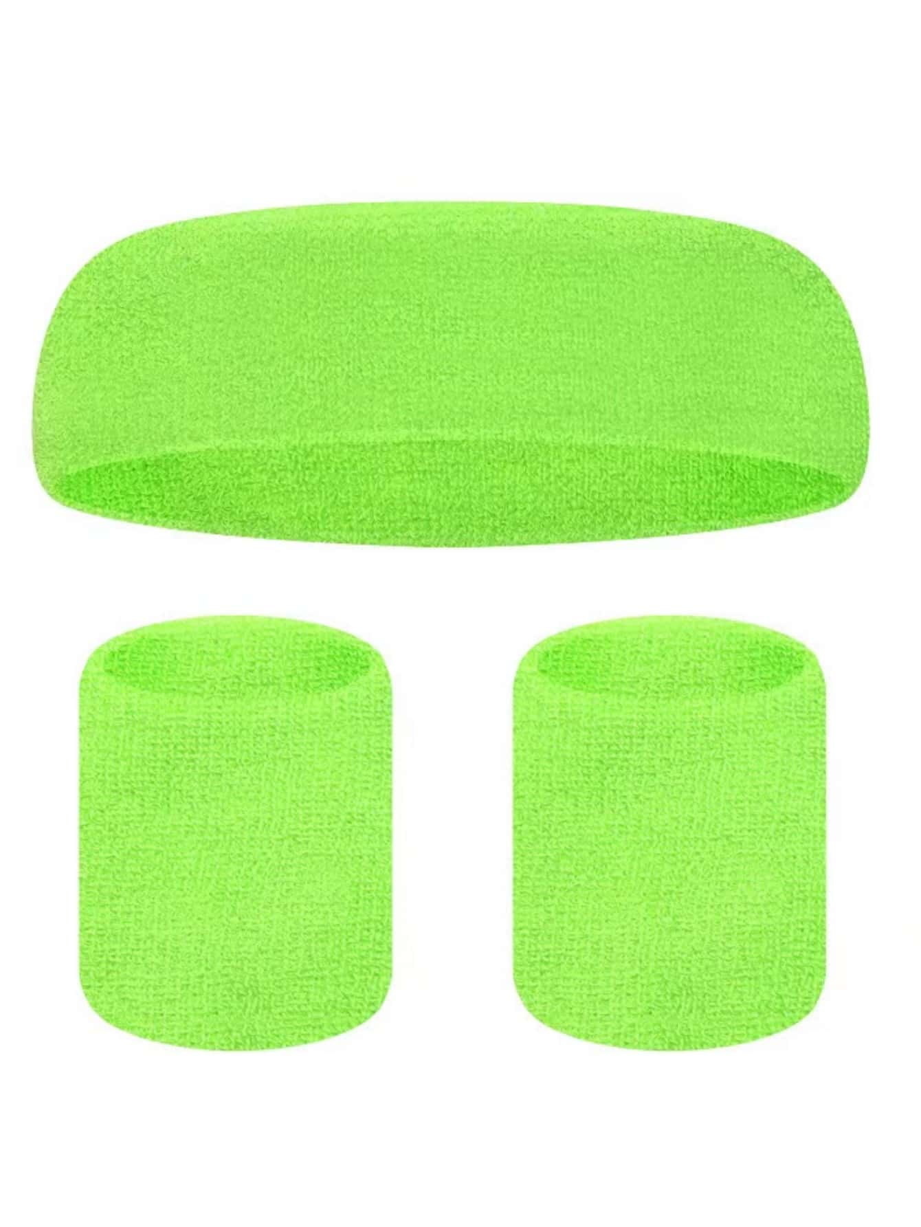 運動髮帶和護腕 - 薄荷綠 - 查看 1