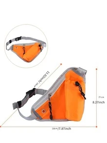 1入組前拉鏈跑步包 - 彩色 - 查看 3