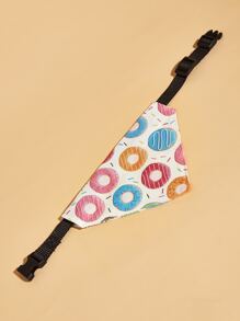 1 pieza con estampado de dónut Pañuelo Collar para mascota - Multicolor - Ver 4