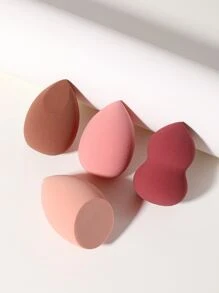 Esponja de maquillaje de 4 piezas, adecuada para corrector de crema y polvo, aplicador de maquillaje de polvo suelto - Multicolor - Ver 2