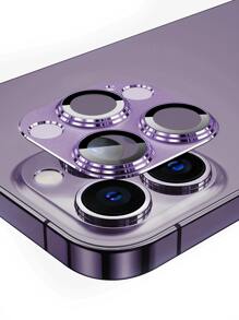 1入組手機鏡頭保護膜相容於 iPhone15/15Plus/15Pro/15Promax - 紫色 - 查看 2