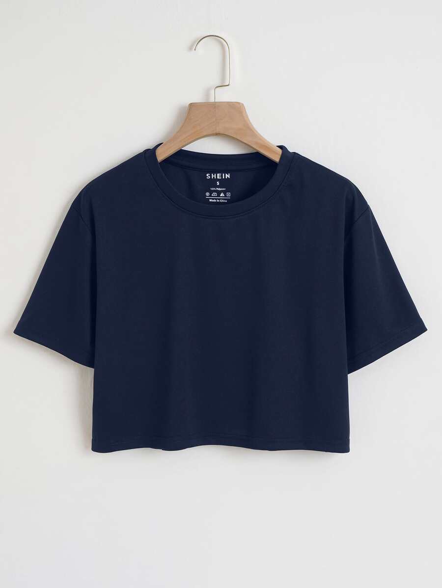 INAWLY 素色短款T恤