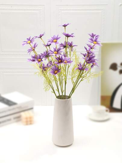 1入組人造花花束用於家居裝飾簡單塑料假花