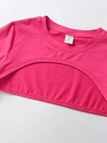 Sparklyn 女孩高低下擺T恤和字母圖案吊帶連衣裙 - 彩色 - 查看 3