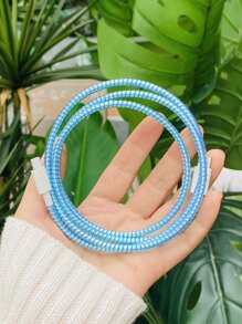 Bảo vệ cáp dữ liệu dây lò xo 1,4m - Nhiều màu - Xem 1