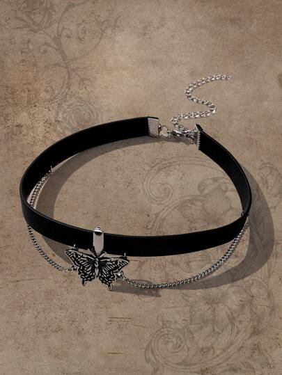 Fairycore Butterfly Decor Choker