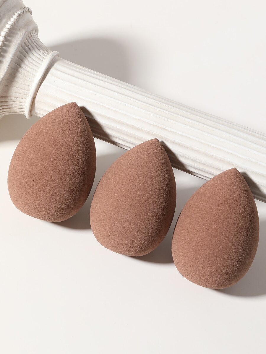 3 Mút trang điểm thiết kế hình giọt nước - Cà phê nâu - Xem 1