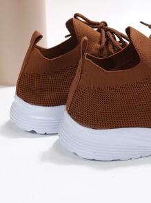 Giày Thể thao Nữ Ren lên màu trơn Ren lên - màu nâu - Xem 5