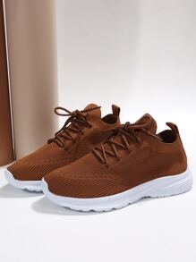 Giày Thể thao Nữ Ren lên màu trơn Ren lên - màu nâu - Xem 6