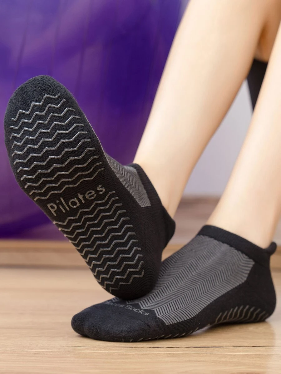 Sports Outdoor 1pair Anti-Slip Yoga Socks