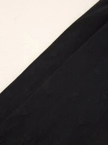 1雙嬰兒愛心圖案網紗連褲襪 - 黑色 - 查看 3