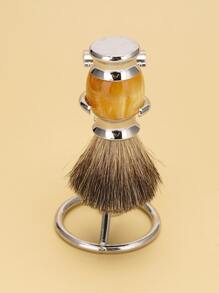 1 pieza Hombres barba Cepillo de limpieza Estante de almacenaje - Plateado - Ver 8