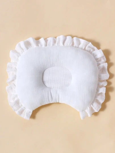 momscare 1 个 21 * 27 厘米婴儿枕头，柔软纱布面料，适合新生儿和婴儿 - 可爱设计的婴儿枕头，是送给女孩的完美睡眠礼物。适合日常使用。