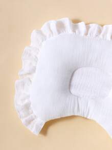 momscare 1 个 21 * 27 厘米婴儿枕头，柔软纱布面料，适合新生儿和婴儿 - 可爱设计的婴儿枕头，是送给女孩的完美睡眠礼物。适合日常使用。