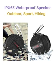 HIYIP 適用於自行車、健行的便攜式無線揚聲器,帶備fm收音機和速度計 - 黑色 - 查看 4