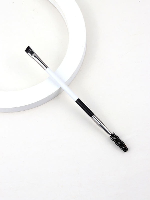 1pc Black And White Dual-Ended Eyebrow Brush, Eyebrow Brush, Eyeshadow Brush, Brush,Giveaways