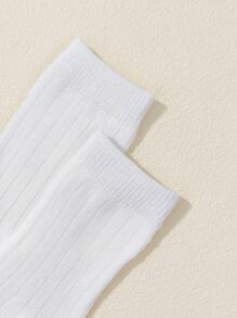 6 đôi tất trẻ em - trắng - Xem 6