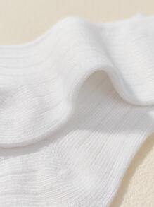 6 đôi tất trẻ em - trắng - Xem 8