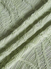 SHEIN ICON Plus Hanky Hem Tube Top - Mint Green - View 5