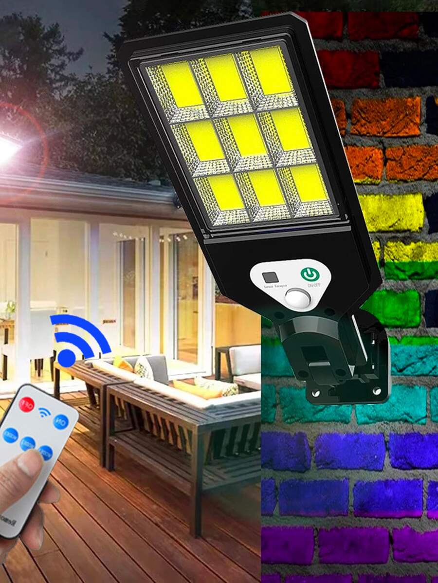 1pc Plastic Solar Lantern,  108 COB With 1200mAh Power Outdoor Solar Lantern For Your Garden - White - View 1