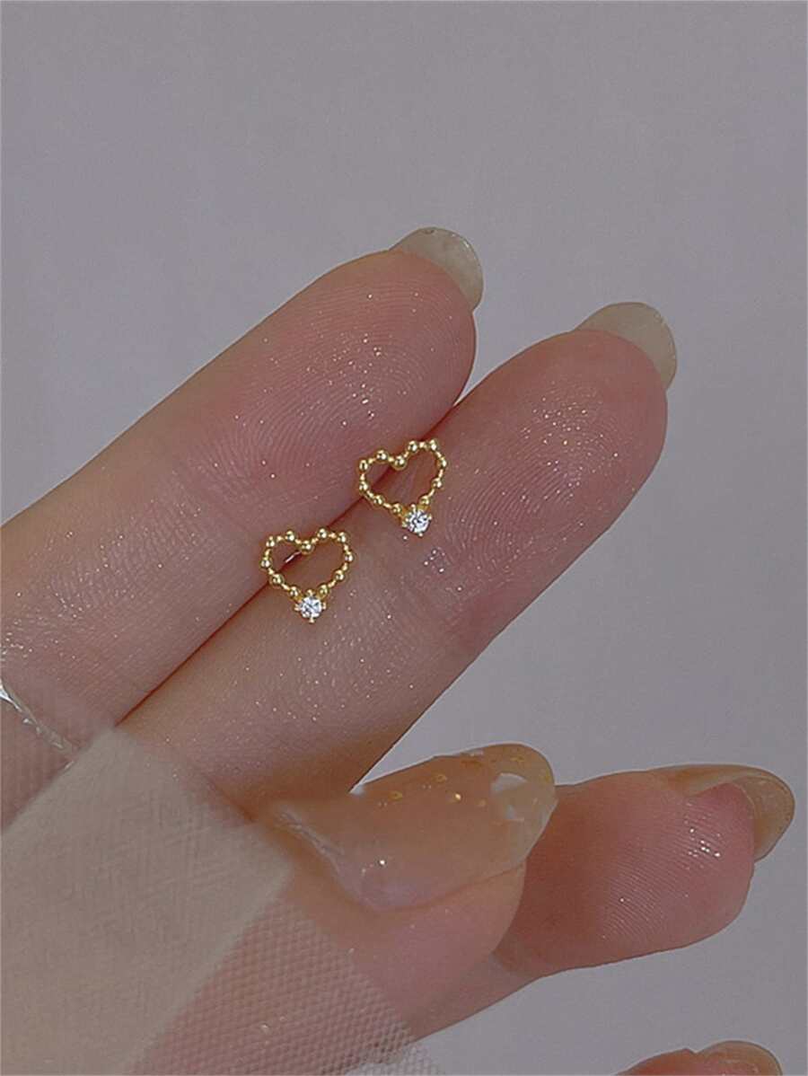 CHOSHILAR 方晶鋯石裝飾耳釘