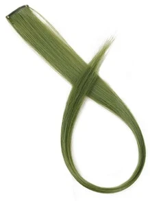 Kẹp Trong Phần Mở Rộng Tóc Tổng Hợp Dài Thẳng - màu xanh lá - Xem 1