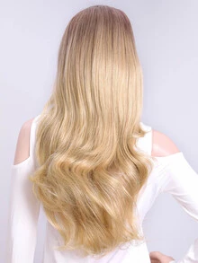 Clip In Long Body Wave Synthetic Hair Extension - Multicolor - View 1