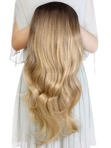 Clip In Long Body Wave Synthetic Hair Extension - Multicolor - View 5