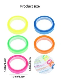 5入組混色膠帶 - 彩色 - 查看 7