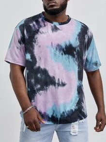 EASEVO Hombres Camiseta de tie dye - Multicolor - Ver 1