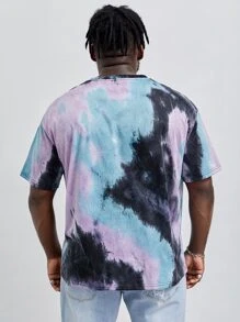 EASEVO Hombres Camiseta de tie dye - Multicolor - Ver 2