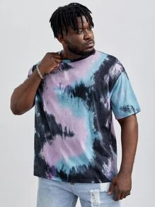 EASEVO Hombres Camiseta de tie dye - Multicolor - Ver 3